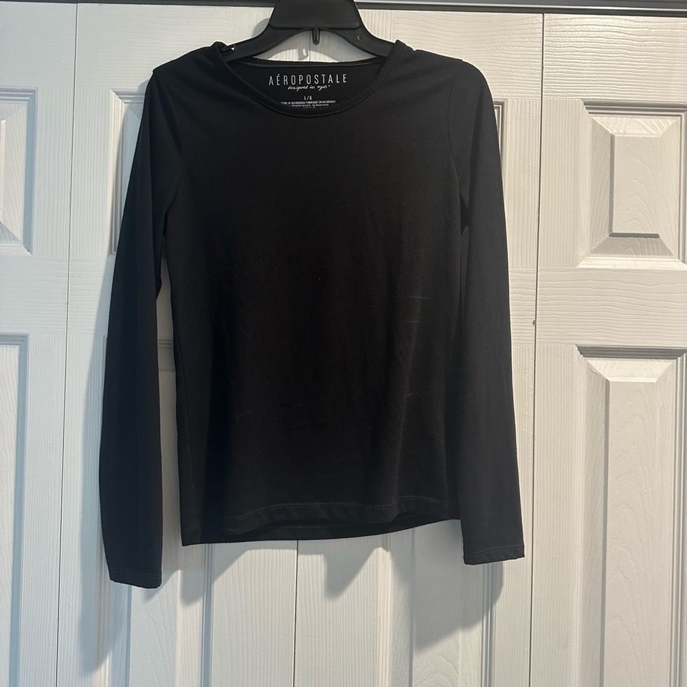 Aeropostale Black Long Sleeved Shirt